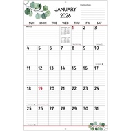 Kalendar Dinding 2026 - Kalendar Cetakan Besar 2026, Kalendar 12 Bulan, Jan. 2026 - Dis. 2026, 14.6 