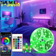 SAIMILI Bluetooth RGB LED Strip Light for TV Backlight USB 5V 5050 Flexible Tape APP Remote Control 