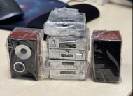 迷你音響組合 Hi-Fi 擺設 一套 扭旦 扭蛋 全新 有燈