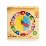 Addo Woodlets Tell The Time Clock - Mainan Aktifitas Anak