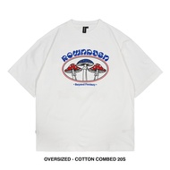 8.8 Rown Division Stockroom Oversize Tees - Rowndvsn Kaos Oversize Prosper White