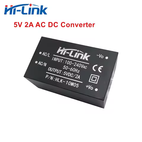 Free shipping Hi-Link 220v 5V 10W 2A AC DC isolated switching step down power supply module AC DC co