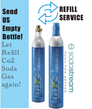 บริการเติมก๊าซโซดา CO2 เกรดอาหารสำหรับ SodaStream ขนาด 0.6L 380g