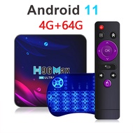 FVBGNHBVCS TV Box Android 11 4G 32GB 64GB 4K Android TV Box Smart TV Box 2.4G 5.8G WIFI Google Voice Set Top Box 2022 H96 max V11