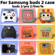 for Samsung Galaxy Buds2/buds  2Pro Shockproof Headphone Case Cover Galaxy Buds 2 pro Shockproof Sil