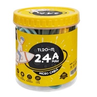 Rexi TL20-M Micro Data Cable 2.4a Fast Charger TL20m 20pcs 1 Jar