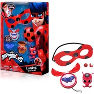 Miraculous girls female Ladybug Dress Up Set with Yoyo, Color Change Akuma, Tikki kwami, mask and Ea