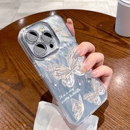 Casing iPhone 11 13 14 15 16 Pro Max Luxury Beautiful laser Shockproof Case For iPhone 13PM 16PM 15P