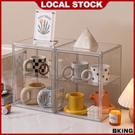 Transparent Desktop Organiser Cup Mug Bottle Storage Box Makeup Skincare Organizer