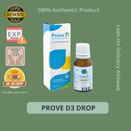 Prove D3 Drops 12.5ml - Vitamin D3 400 IU, Helps Form Body Immune System