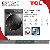 TCL TWD105-C31DG Washer Dryer 10.5KG Wash / 7KG Dry Direct Drive Inverter 2 in 1 Combo Washing Machi