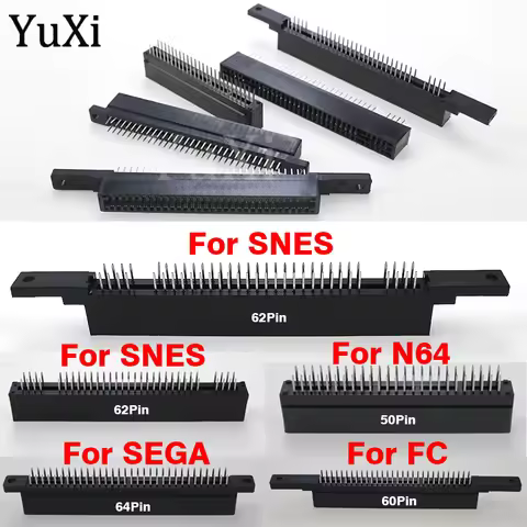 1Pc Game Card Slot For SFC SNES SNES FC Console Connector 64Pin 60Pin 62Pin 50Pin Game Cartridge Slo