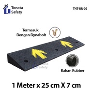Rubber Ramp Slanted Rubber Ramp / 100 x 25 x 7 cm