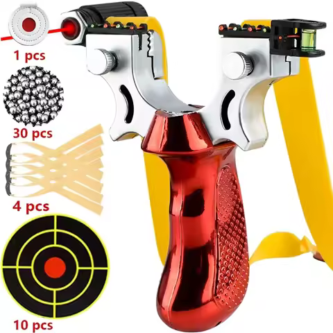 Laser Shooting Slingsshot High Precision Sling Outdoor Hunting Slingshot for Hunting High Precision 