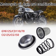 Motorcycle Off-road Vehicle GY6 Engine Spring Oil Drain Screw Oil Drain Screw Cap Oil Strainer