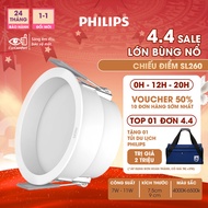 PHILIPS LED ceiling light with deep reflector DL260 7W, 11W D75 - Projection angle: 100 - Neutral, w