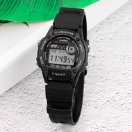 [Original] Casio W-220H-1A Black Digital Black Resin Illuminator Quartz Teen's Sport Watch