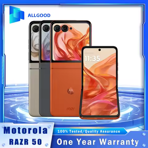 Original Motorola Moto Razr 50 5G 6.9" 120Hz POLED Foldable 3.6" External Screen 8GB 12GB RAM 256GB 