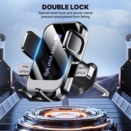 LCMNCLL AUW Car Smartphone Holder Universal AC Vent Adjustable Auto Lock Click - S308A