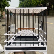 Lồng khuyên vuông nhựa Trυng Quốc kèm đủ phụ kiện cầu cóng xiên hoa quả và áo nhiều màu sắc kiểu dán