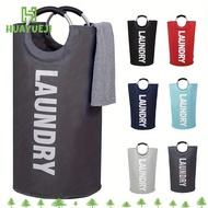 HUAYUEJI Waterproof Laundry Basket, Padded Handle Foldable Design Extra-Large Laundry Basket, Multi-