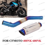 Slip On For CFMOTO 400NK 650NK 650MT 700MT Escape Motorcycle Exhaust Middle Link Pipe Modify NK400 E