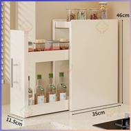Countertop Pull-out Storage Rack Narrow Dustproof Iron Art Organizer Spice Rack New Kitchen Spice Ra