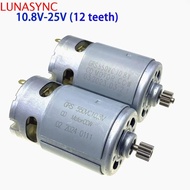 LUNASYNC RS550 Motor, 10.8V/12V/14.4V/16.8V/18V//25V Cordless DC ELectric Motor, Mini 12 Teeth Preci