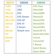 330MM 340MM 280MM ABSORBER EX5/DREAM/RXZ/KRISS/WAVE100 (1 PAIR)