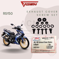 TUSHIMA Honda RS150 Exhaust Cover Screw Set RS 150 Skru Ekzos Kaver Caver Nuts Bolts Motor