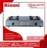 KOMPOR GAS RINNAI RI522C / RI522 / RI-522 TEFLON (API EKONOMIS / 2 TUNGKU) 100% ORIGINAL