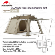 Naturehike NEW Village13 Automatic Tent Waterproof 210D Quick Open Outdoor Travel Camping Tent 4 Person One-touch Shade Tent Rain Sun Protection