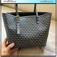 French Niche faure le page Tote Bag Shopping Bag Dog Tooth Bag Vegetable Basket Large Capacity Genui