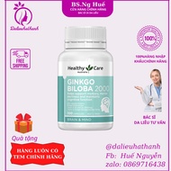 Ginkgo Biloba Brain Supplement 2000mg Healthy Care Australia 100 Ginko Tablets, Genuine Gingko - bs Hue