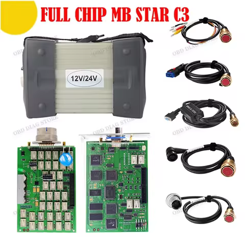 TOP Quality MB STAR C3 Pro Multiplexer OBD Auto diagnostic-Tool Green PCB STAR C3 for Car Truck with