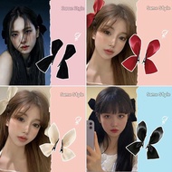 Jisoo Zhixiu's same bow hair clip Korean girl half piece edge clip, side small clip headpiece hair a