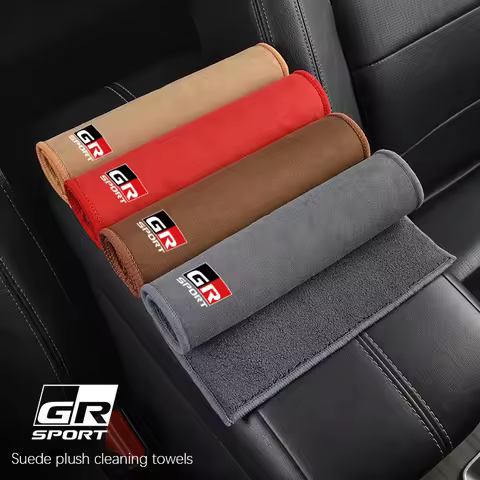 Microfiber Car Towel Super Absorbency Cleaning Care Cloth For GR TRD Corolla Camry Avalon C-HR Avens