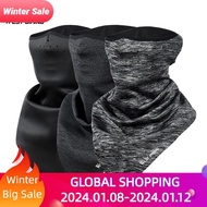 【Innovative】 Winter Men's Cycling Scarf Motorcycle Ear Neck Warmer Fishing Brushed Fabric Bandana Sports Breathable Face Shield