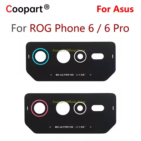 Back Camera Lens For Asus ROG Phone 6 / 6D / 6D Ultima /6 Pro Rear Camera Glass Cover Replacement Wi