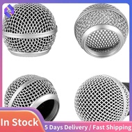 4 Pcs Metal Microphone Mesh Heads,Microphone Metal Head with Sponge, Compatible with  Microphone