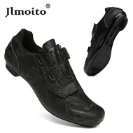 huas Men's MTB black road sports self-locking flat bicycle shoes, 2023 Cycling Shoes