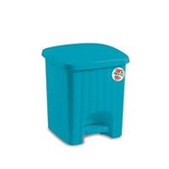 Stefanplast Pedalina Square Dustbin Turquoise 4.5L