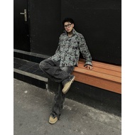 Áo sơ mi Flanel FAFIC cotton wash form rộng tay trơn hot trend 2024 FAFIC STUDIO