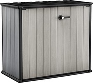 Keter Patio Store 4.6 x 4.0 ft. Resin Outdoor Storage Shed with Paintable and Drillable Walls for Cu