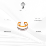 najewelry OPEN DOUBLE TWO TONE RING