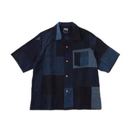 【售完】visvim KOFU ICT WALLIS SHIRT拼接日系古布藍染短袖襯衫