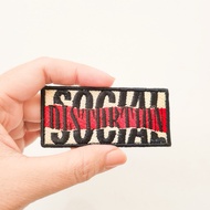 PUNK ROCK EMBROIDERY PATCH SOCIAL DISTORTION/ ROCK BAND EMBROIDERY BADGE/ 70 Pieces