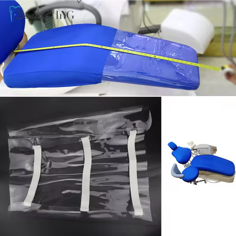 New Plastic Clear Dental Chair Mat Cushion Foot Pad Dental Seat Unit Dustproof Cover Protector With 