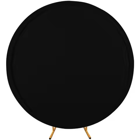 New Pure Color Round Backdrop Cover Elastic Polyester Balloon Arched Covers 4FT Circle Arch Stand Co