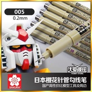 Gundam Model Syringe Pen Hook Line Pen Seepage Pen Waterproof Ultra-Fine 0.2/0.0510.5
